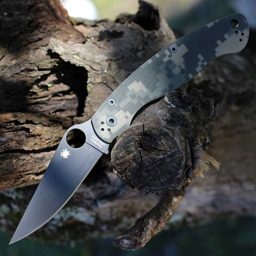 Ніж Spyderco Military 2 Black Blade Camo Фото 3
